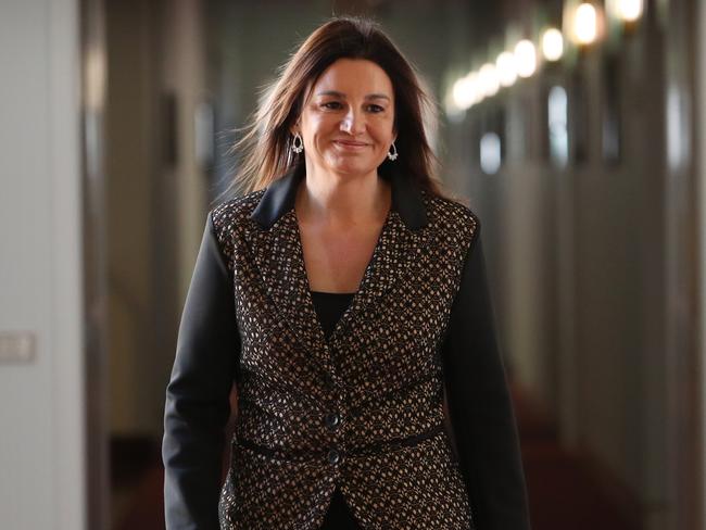 Senator Jacqui Lambie voted in favour of the Coalition’s tax package in return for the wiping of the state’s housing debt. Picture: KYM SMITH