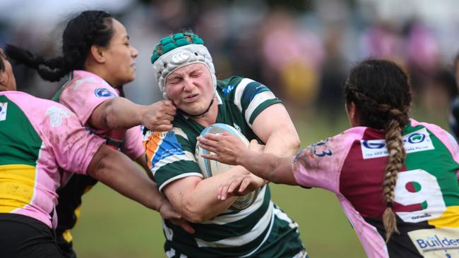 Ratette Sarah Laman on the attack last Saturday. Picture: Julian Andrews.