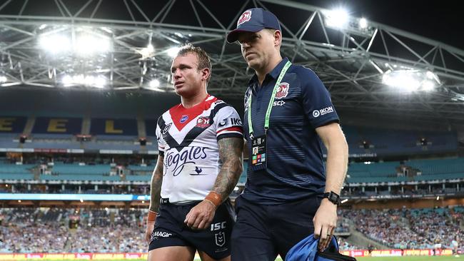 Jake Friend reaggravated a shoulder injury. Picture: Getty Images