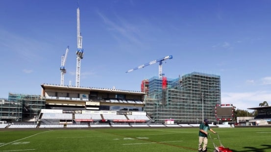 The new Sharks League Club at PointsBet Stadium is still 12-months away. Picture: Richard Dobson