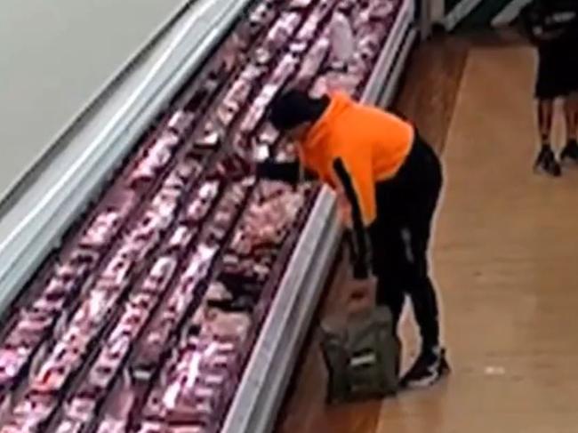 New technology targets serial shoplifters, as research shows 85 per cent increase in supermarket meat theft. Picture: A Current Affair/ Nine