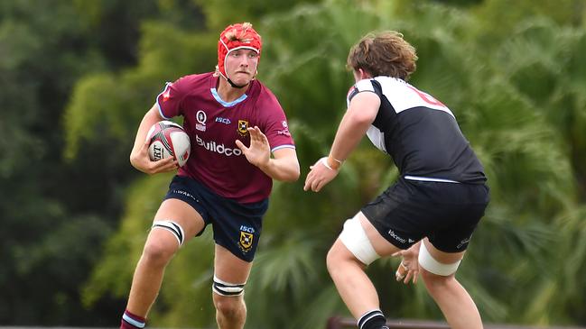 University player Xavier Grambower colts 1 rugby union between Souths and University. \\ Saturday April 1, 2023. Picture, John Gass