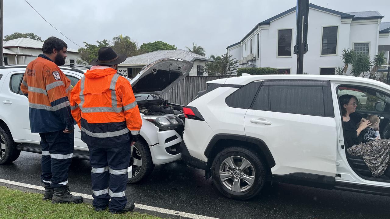‘Going for beers’: Five-car crash causes peak hour chaos