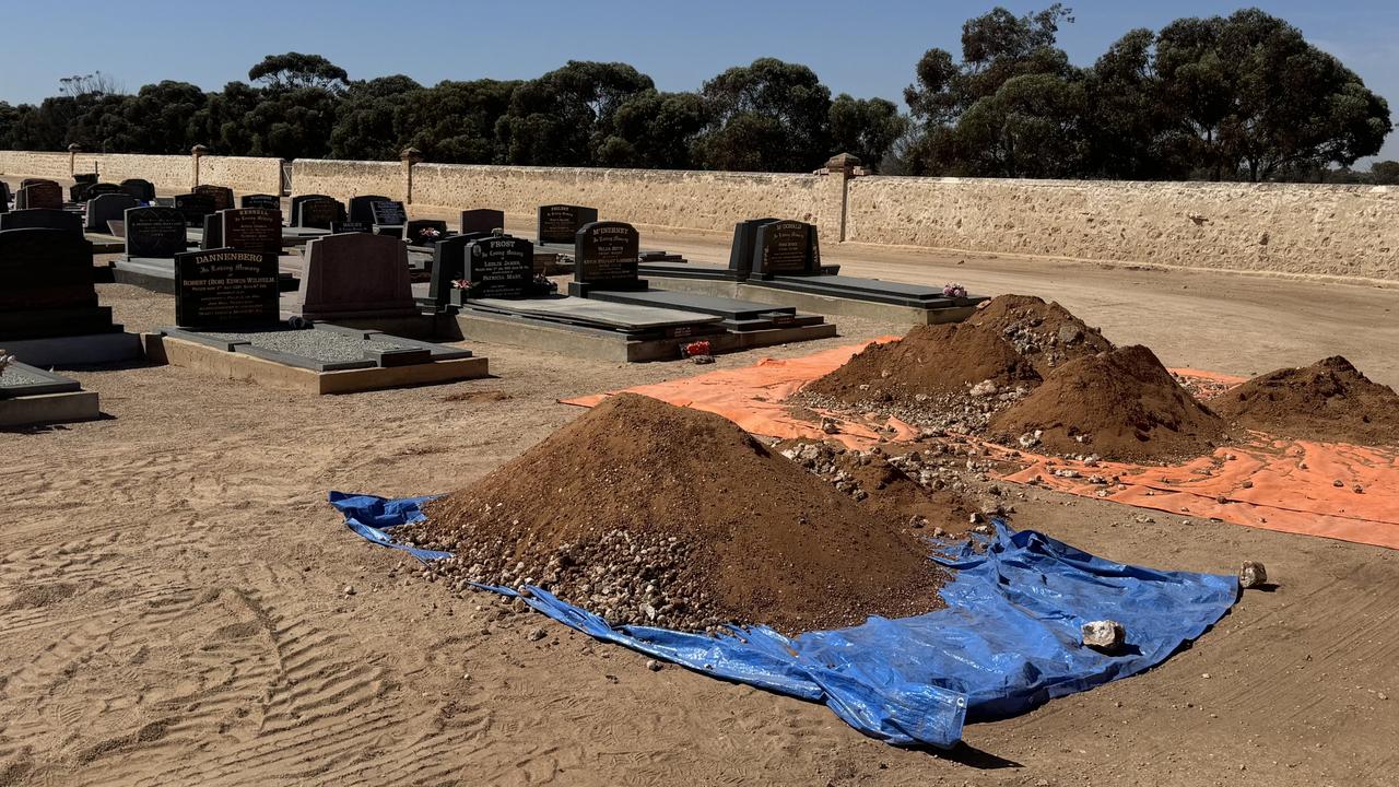 Town in shock as police probe mysterious cemetary bones