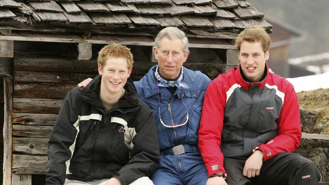 A family snap from 2005 in Switzerland. Picture: Pascal Le Segretain/Getty Images