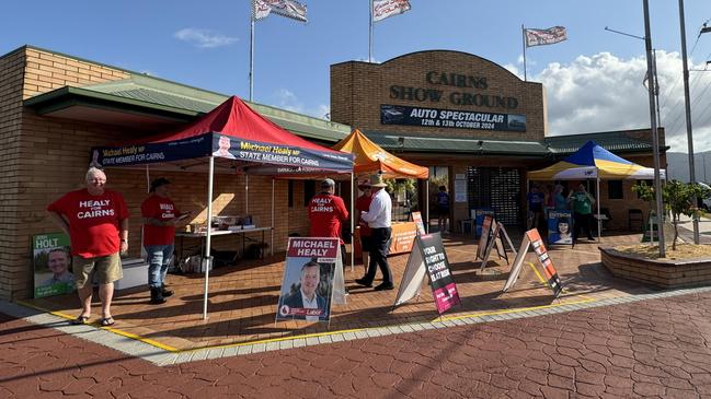 Cairns Showgrounds is one of three early voting centres for the 2024 state election within the electorate of Cairns.