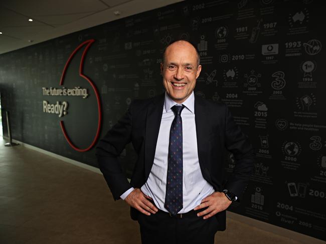 Vodafone CEO Iñaki Berroeta at their head quarters in North Sydney on the 13th of February 2020. The Federal Court handed down its decision on whether TPG and Vodafone should be allowed to merge today. Photographer: Adam Yip