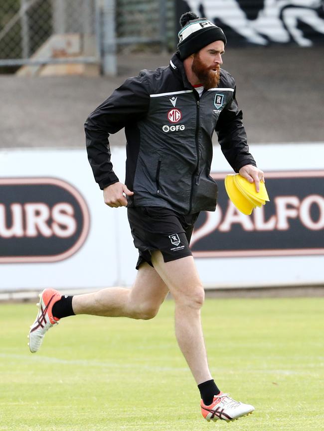 Listed as a “rookie” Goldsack mainly coaches the Power’s emerging youngsters. Picture: Sarah Reed