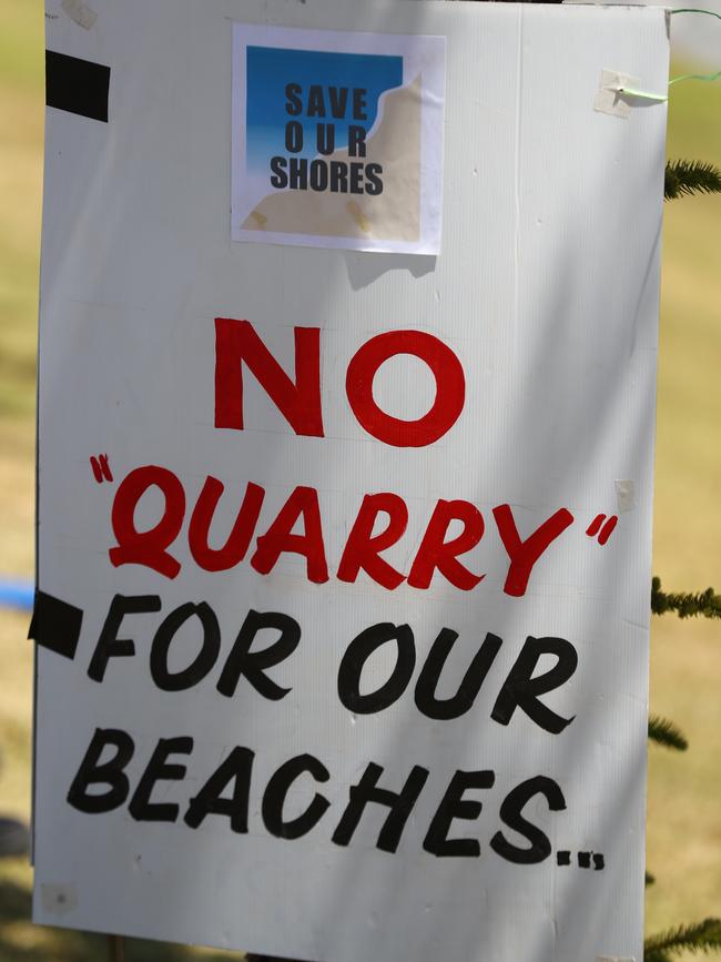 Up to 100 trucks will cart sand from Semaphore to West Beach and Henley Beach. Picture: Tait Schmaal