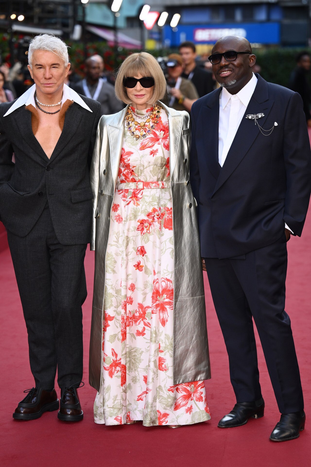 <p>Baz Luhrmann, Anna Wintour and Edward Enninful</p>