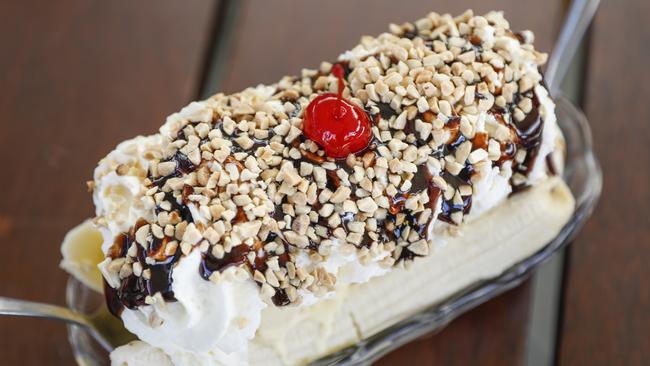 Childhood memories are made of these - banana sundae at the Coffs Harbour theme park. Picture: Dallas Kilponen