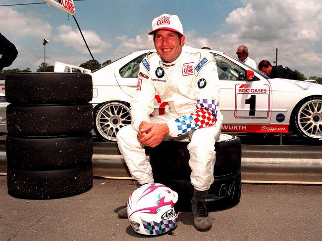 Paul Morris pictured in front of his Super Sport Touring car at Lakeside in 1996.