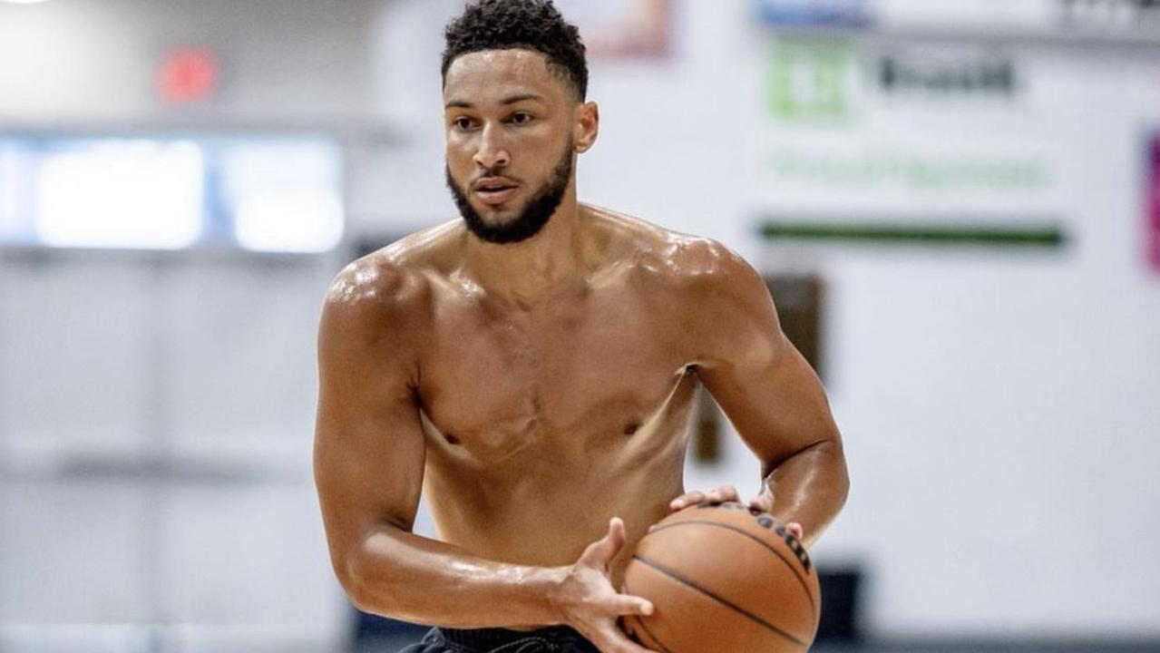 Ben Simmons has posted plenty workout photos. Photo: Instagram.