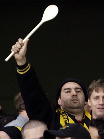 Objects speak louder than words - even shouted ones - for this Richmond fan.