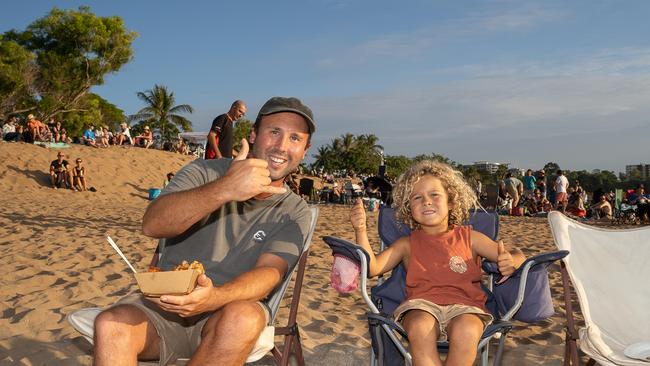 Brett Carter and Saxon Carter ready for the show. Picture: Pema Tamang Pakhrin