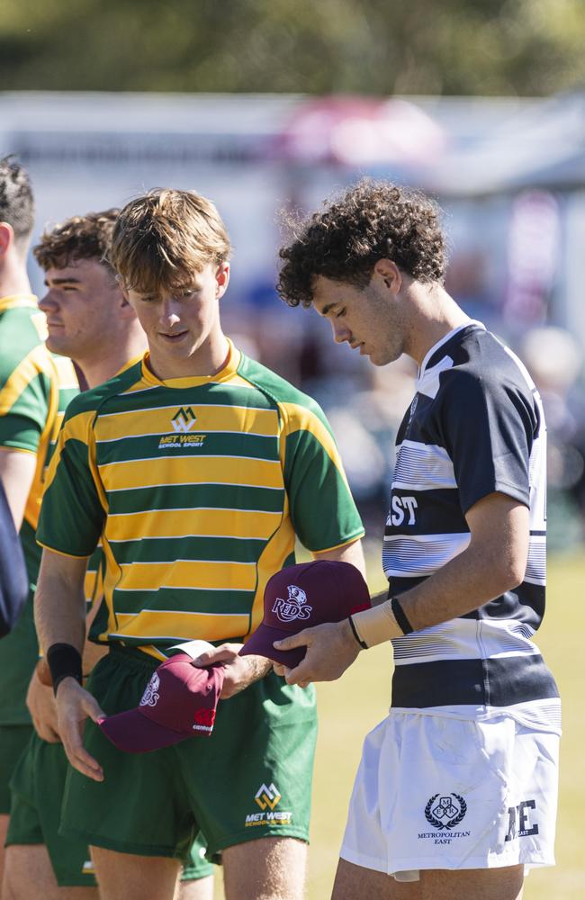 Seamus Boakes (right) playing for Met East in the 17-18 years Boys. Picture: Kevin Farmer