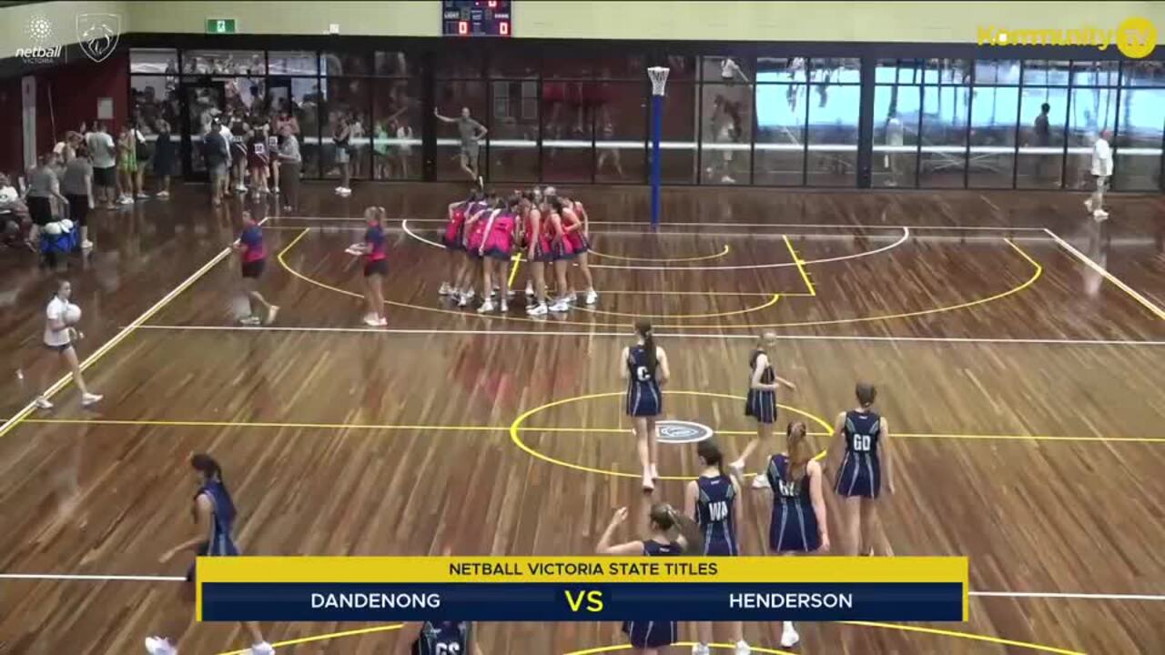 Replay: Dandenong Valley v Henderson (17&U)—2025 Netball Victoria State Titles Day 2