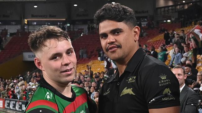 Blake Taaffe is likely to play fullback in the opening two rounds before Latrell Mitchell returns from suspension. Picture: Bradley Kanaris/Getty Images