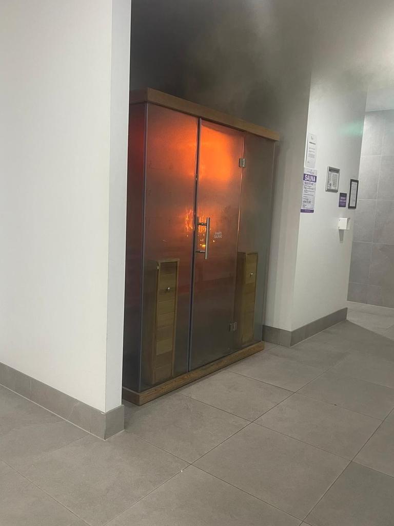 Owner Nathan James said he believed the fire started in an infra red sauna. Picture: Fitness Cartel