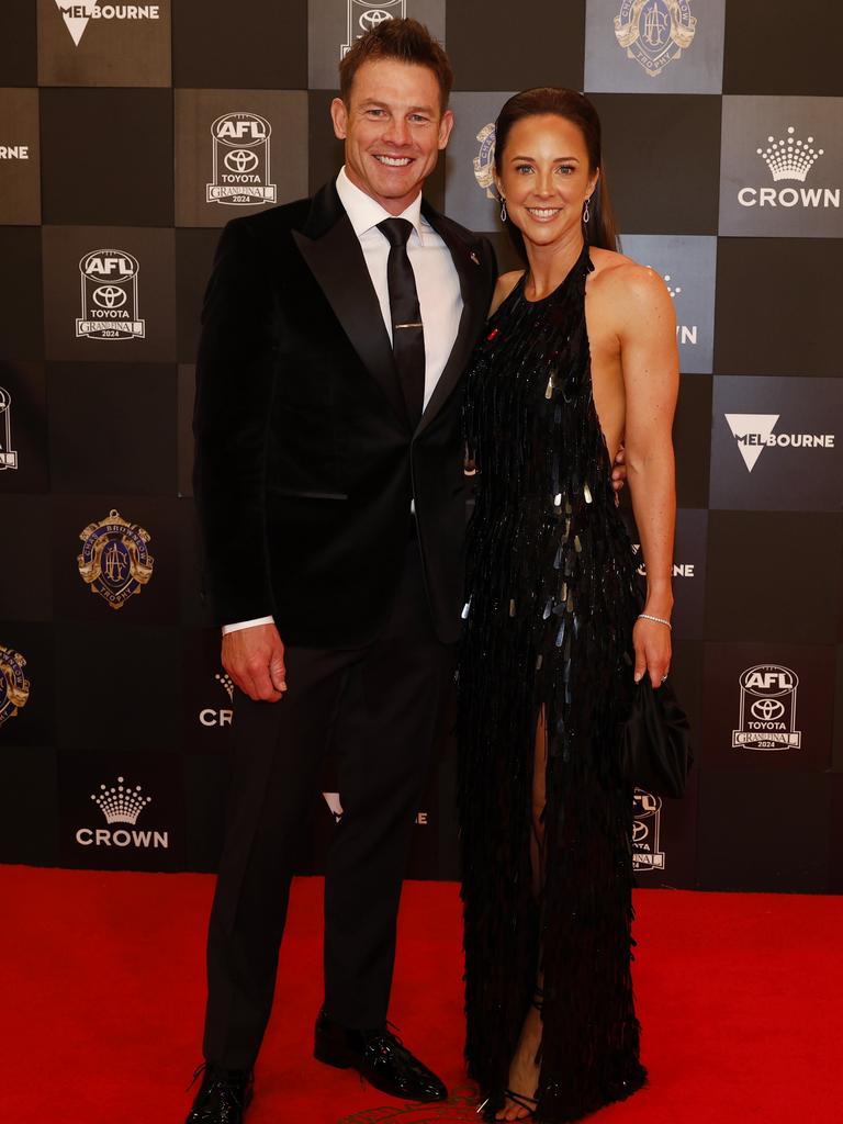 Ben Cousins and his sister Melanie at the 2024 Brownlow medal. Picture: NewsWire/ Michael Klein.