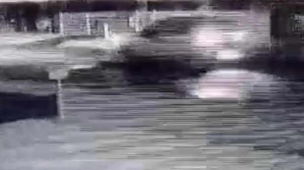 Footage of the hatchback driving up Gilbert St prior to the shooting. Source: Victoria Police