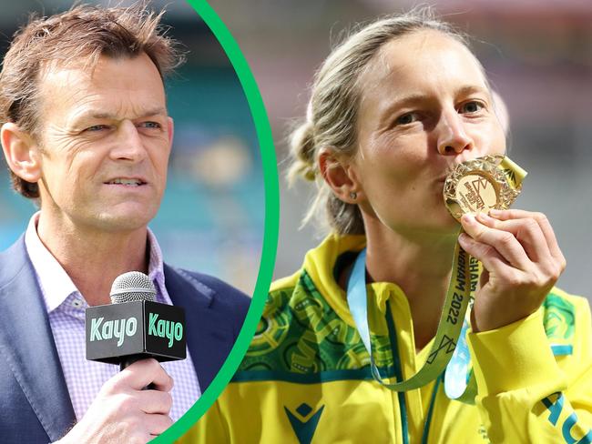 Adam Gilchrist and Ash Gardener for cricket Oly story