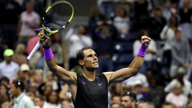 Rafael Nadal after defeating John Millman. Picture: Getty Images