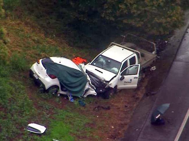 A child is in a serious condition after three people were injured in a horror crash in Brisbane’s north west on Monday morning.The crash reportedly occurred about 7.13am on the D’Aguilar Hwy near the Williams Bridge Overpass when two vehicles collided. Queensland Ambulance Services confirmed a patient was transported to the Queensland Children‘s Hospital in a serious condition. Picture 7News