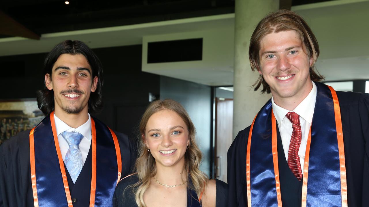 Western Heights College graduation at GMHBA stadium. Picture: Mike Dugdale