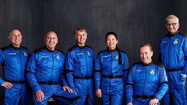 Elaine Chia Hyde joined the astronaut crew which had people from around the world including, Lane Bess, Jesús Calleja, Dr Richard Scott, Tushar Shah and an undisclosed sixth crew member. Picture: Supplied