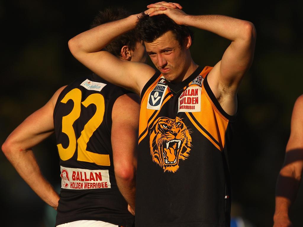 Sean Tighe after playing in a Werribee loss.