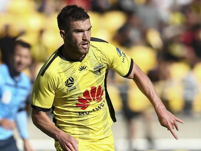 WELLINGTON, NEW ZEALAND - DECEMBER 21: Tim Payne of the Phoenix in action during the round 11 A-League match between the Wellington Phoenix and Sydney FC at Westpac Stadium on December 21, 2019 in Wellington, New Zealand. (Photo by Hagen Hopkins/Getty Images)