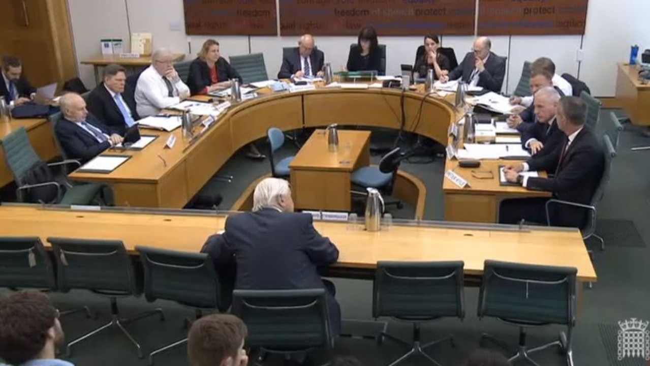 Sir David Attenborough appears in front of the UK Parliament's Business, Energy and Industrial Strategy Committee on Monday (local time).