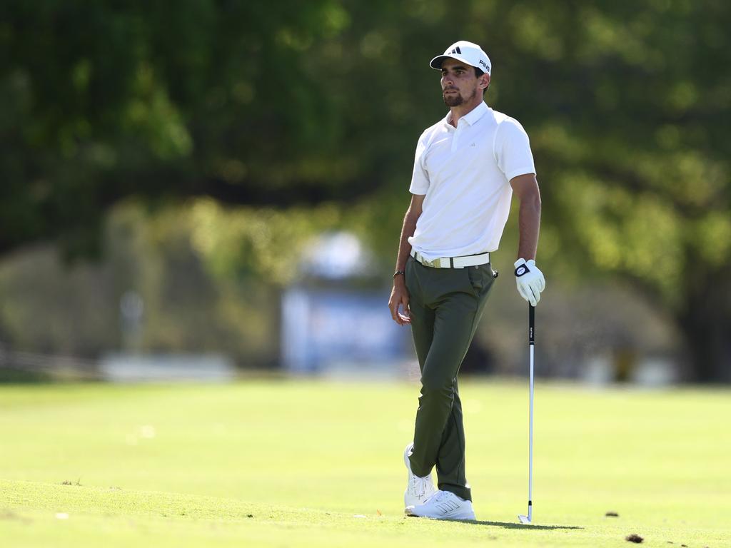 Joaquin Niemann has sunk a hole-in-one at the Australian PGA. Picture: Chris Hyde/Getty Images