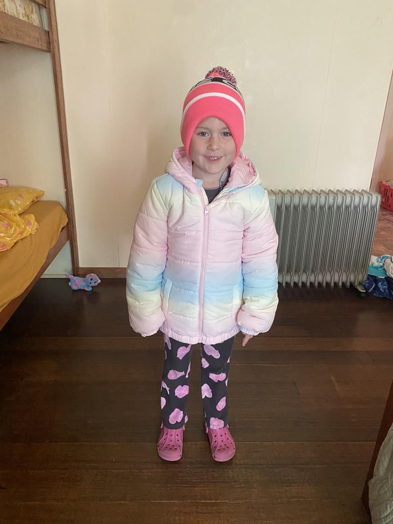 5 year old Indiana Fisher who is fighting ANE in Hobart.