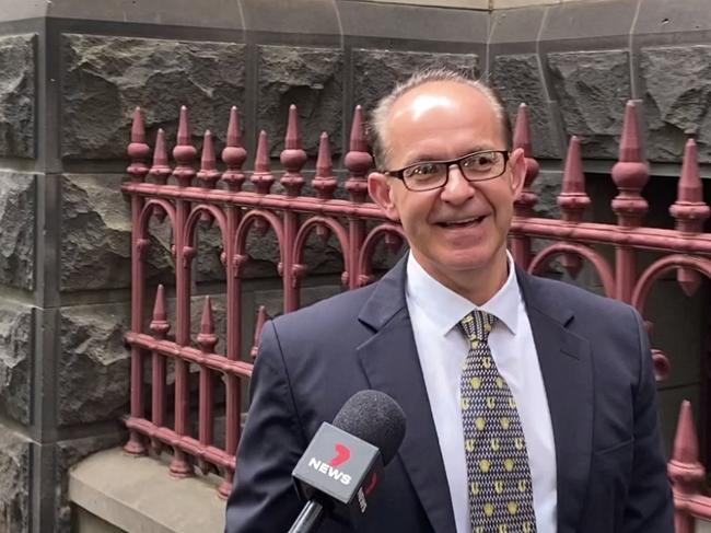 A smiling Zlate Cvetanovski outside the Court of Appeal on Friday after he was acquitted of drug trafficking because of snitching lawyer Nicola Gobbo. Picture: NCA NewsWire / Caroline Schelle