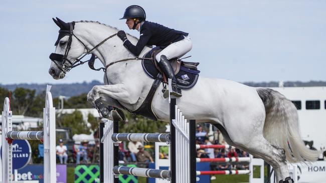 Olivia Hamood and her horse Knock Out 111. Picture: Valeriu Campan