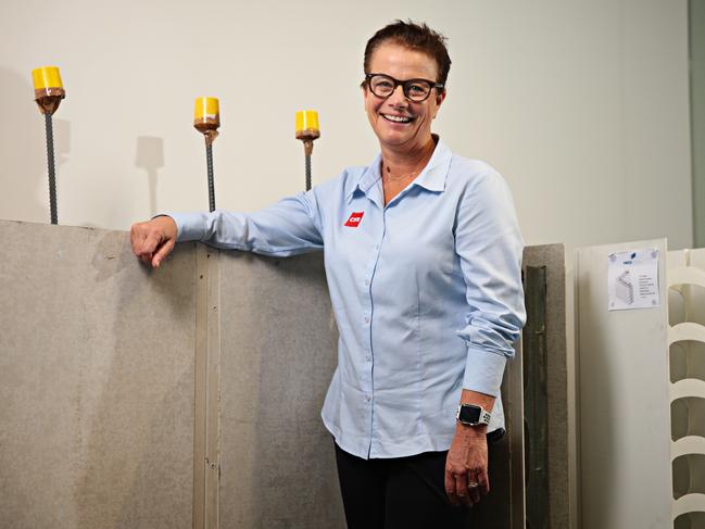 CSR's new CEO Julie Coates at their office in North Ryde, Sydney on the 31st of October 2019. CRS are delivering their first half results on Friday. Photographer: Adam Yip