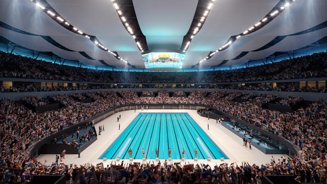 An artist's impression of Brisbane Arena configured for the 2032 Olympics under the Live Nation plan. Picture - Supplied