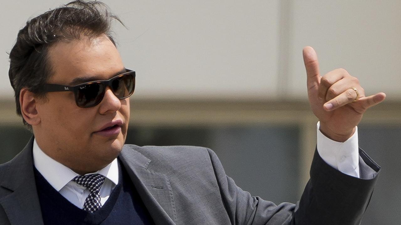 George Santos leaves federal court after being sentenced to more than seven years in prison for fraud and identity theft. Picture: AP Photo/Julia Demaree Nikhinson