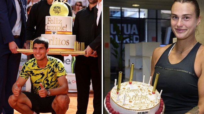 The cake size discrepancy ruffled some feathers at the Madrid Open.