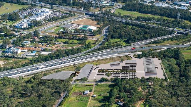 An aerial view of the Rochedale depot.