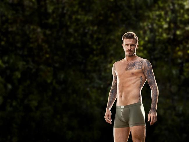 David Beckham shows his underwear again for H&amp;M. Picture: David Beckham Facebook