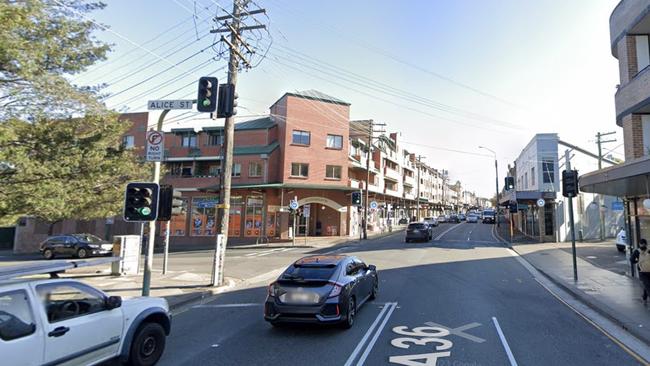 A bag of drugs was found on the corner of Alice St and King St in Newtown. Picture: Google Maps