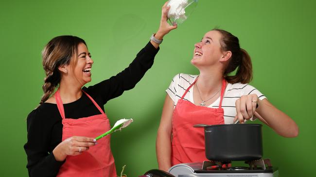 Kelsey (right), said the classes helped her get beyond “just steak and pasta”. Picture: Jonathan Ng