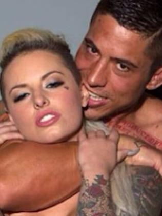 Texts between Christy Mack and War Machine suggested they get a sex slave. Picture: Twitter