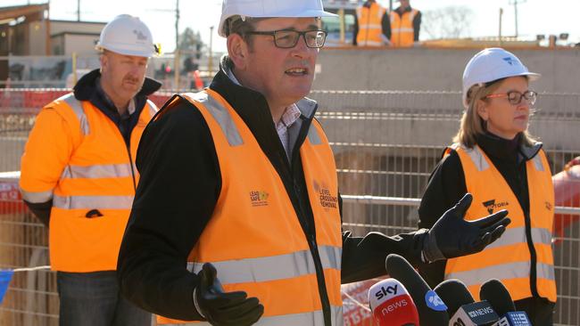 Victorian Premier Daniel Andrews at Mentone in Melbourne on Tuesday. Picture: Stuart McEvoy