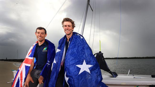 Mat Belcher and Will Ryan have won gold in the Tokyo Olympics. Picture: Adam Head