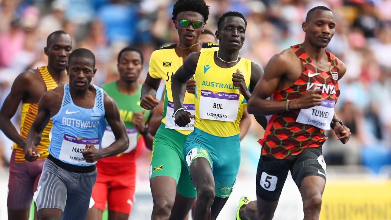Peter Bol of Team Australia competes during the Men's 800m Round 1 heats