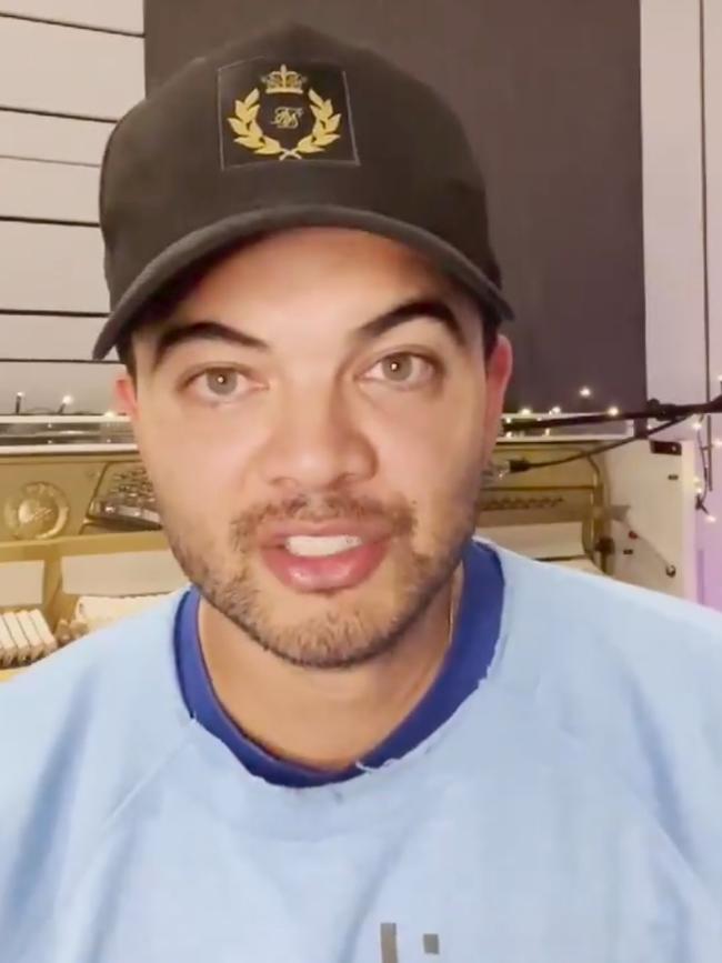 Guy Sebastian in a video shared online.